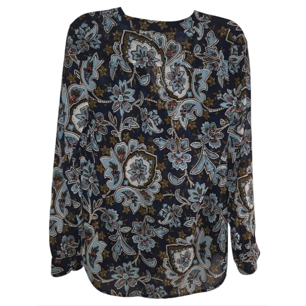 Loft Floral Paisley Boho Blouse - Picture 3 of 9